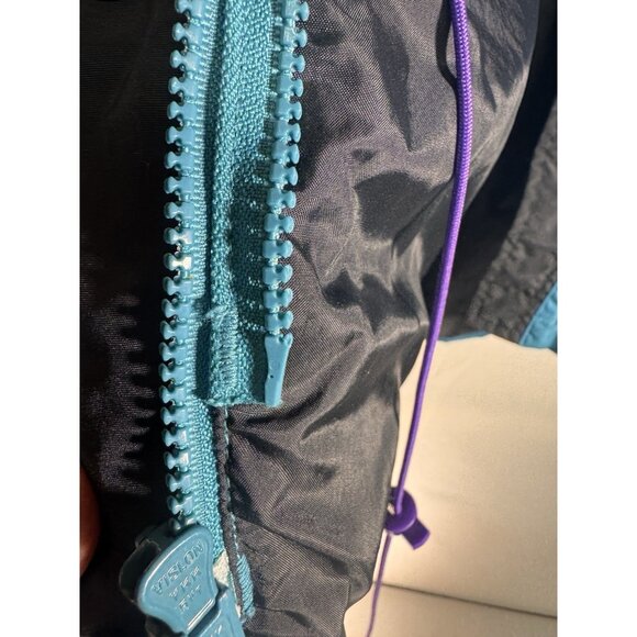 Vintage Columbia Bugaboo Ski Jacket Woman XL Teal Purple 90s Colorblock Gizzmo - Picture 12 of 16